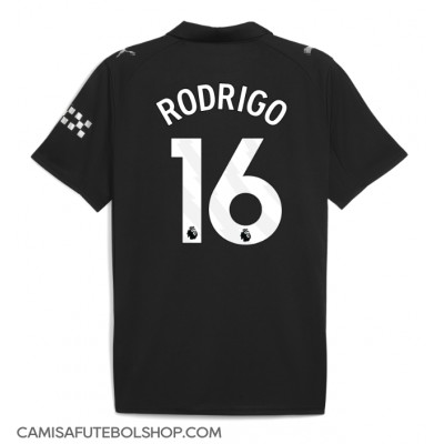 Camisa de time de futebol Manchester City Rodri Hernandez #16 Replicas 2º Equipamento 2025-26 Manga Curta Camisa de time de futebol Manchester City Rodri Hernandez #16 Replicas 2º Equipamento 2025-26 Manga Curta